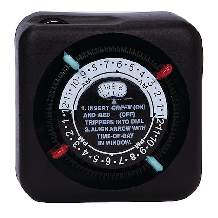 Timer, Mechanical, 120V, 9.5A, Plug In MPN:TN111RM40