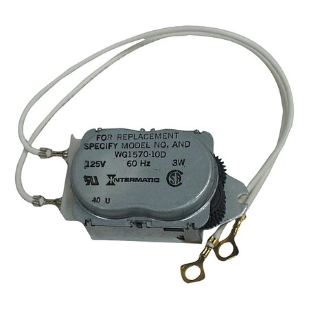 Replacement Motor, 125V AC, For Use With Intermatic T100, T170, T180, T100R201, T100R301, WH30, WH40 MPN:WG1570