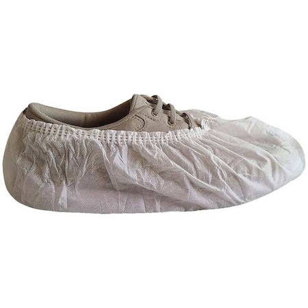 Disposable Shoe Covers, SMS, White, Slip Resistant Sole: No, XL MPN:2001