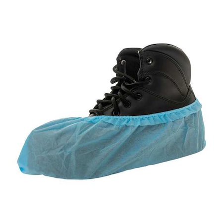 Disposable Shoe Covers, CPE, Blue, Slip Resistant Sole: Yes, XL MPN:3703B