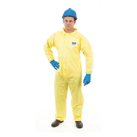 Chemical Splash Coverall, S, Yellow, PK12 MPN:7012YS-S
