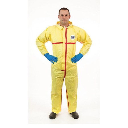 Chemical Splash Coverall, S, Yellow, PK6 MPN:7012YT-S