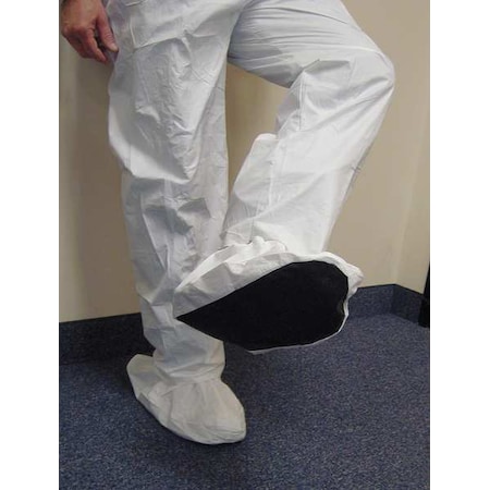 Disposable Shoe Covers, Microporous, White, Slip Resistant Sole: Yes, L MPN:8103