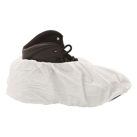 Disposable Shoe Covers, Microporous, White, Slip Resistant Sole: Yes, XL MPN:8105