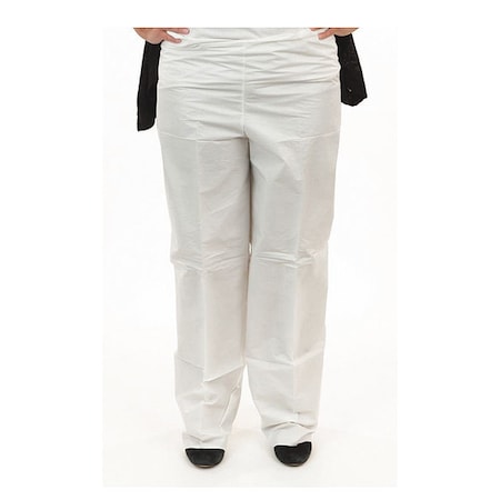 Non-Sterile Pants, White, XL, 50PK, Microporous, 0 Pockets, 50 PK MPN:8200-XL