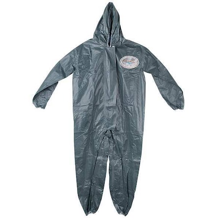 Chemical Resistant Coveralls, Hooded Coverall, XL, Pyroguard® CRFR, Elastic Wrist, Elastic Ankle MPN:9115T-XL