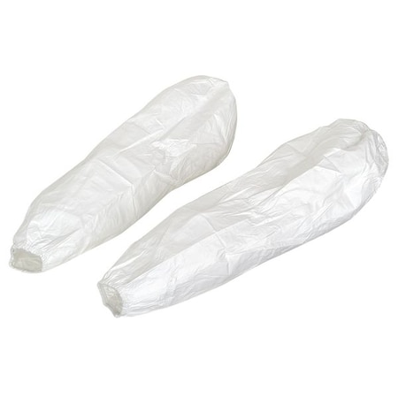 GammaGuard® CE Disposable Sleeve, 21 1/2 in Length, 15 mil Thick, Serged Seam, White, 200 PK MPN:CE11065CIS