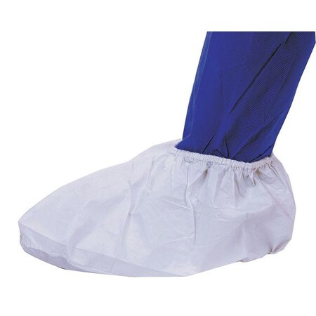 Disposable Shoe Covers, Microporous, White, Slip Resistant Sole: No, L MPN:CE8101CI-L