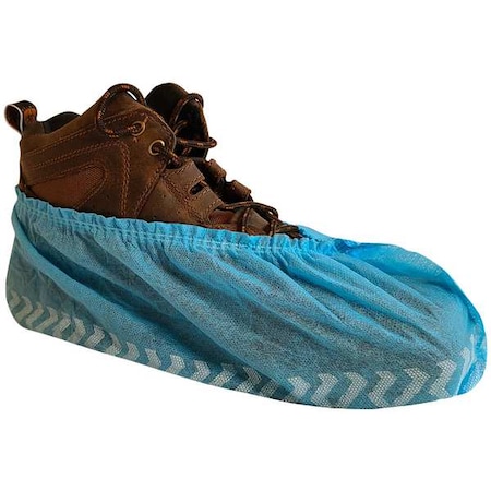 Disposable Shoe Covers, Polypropylene, Blue, Slip Resistant Sole: Yes, XL MPN:V3200-XL