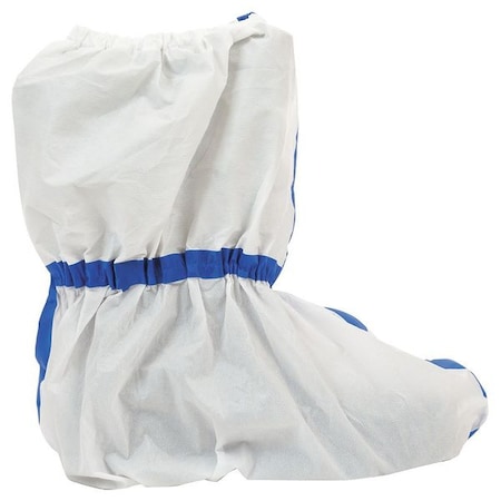 Disposable Boot Covers, Non-Woven Laminate, White, Slip Resistant Sole: Yes, L MPN:W2505-L