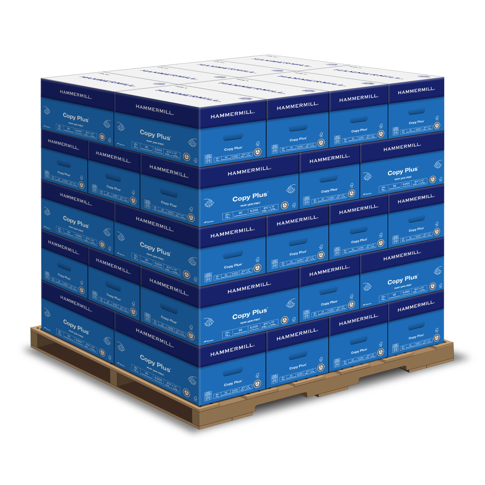 Hammermill Printer & Copy Plus Copy Paper, 400 Reams, White, Letter (8.5in x 11in), 200000 Sheets Per Pallet, 20 Lb, 92 Brightness MPN:105007P