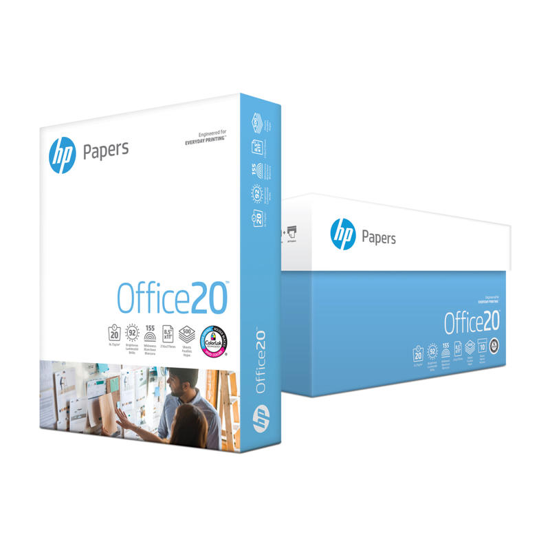 HP Office Ultra White Paper, Letter Size (8 1/2in x 11in), 20 Lb, Ream Of 500 Sheets (Min Order Qty 4) MPN:172160