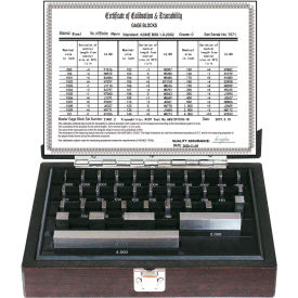 iGAGING® Gage Block Set Grade 0 NIST Certified 36 Pieces 36-036-0