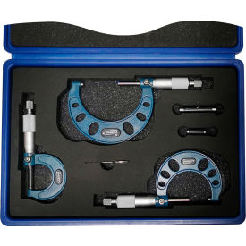 iGAGING® Micrometers Sets Ratchet with Blue C Frame 0 - 6