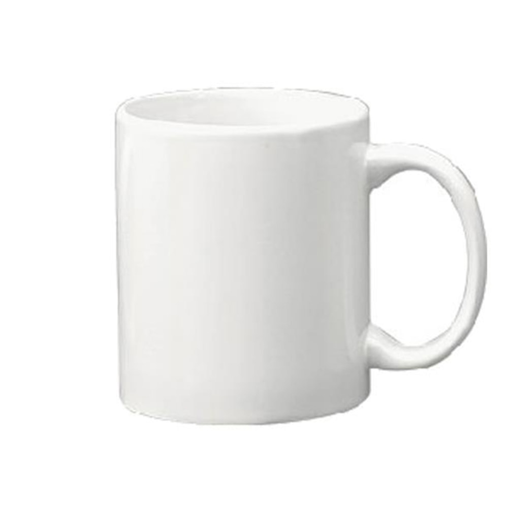 International Tableware European C-Handle Porcelain Mugs, 11 Oz, White, Pack Of 36 Mugs MPN:3424S-02