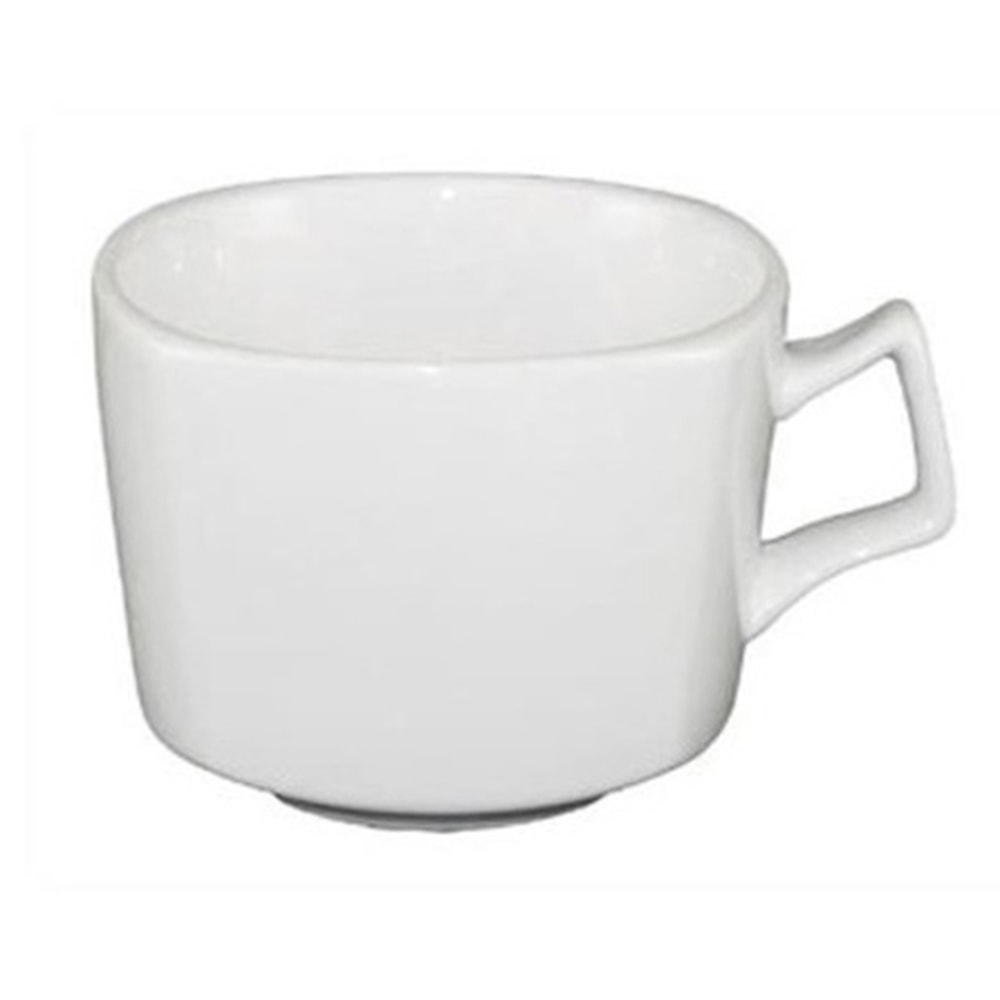 International Tableware Quad Square Teacups, 8 Oz, White, Pack Of 36 Cups MPN:QP-23