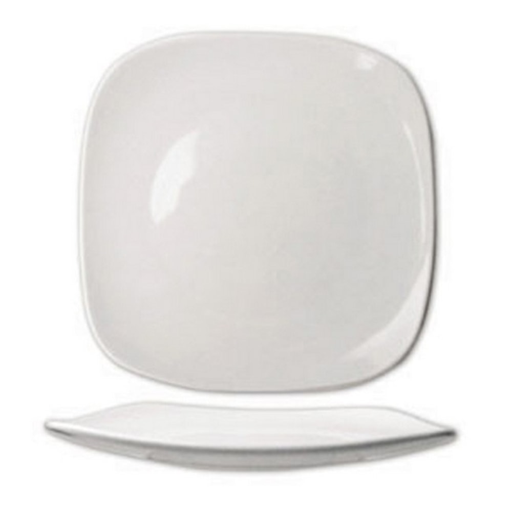 International Tableware Quad Square Porcelain Plates, 7in x 7in, White, Case Of 24 Plates MPN:QP-7