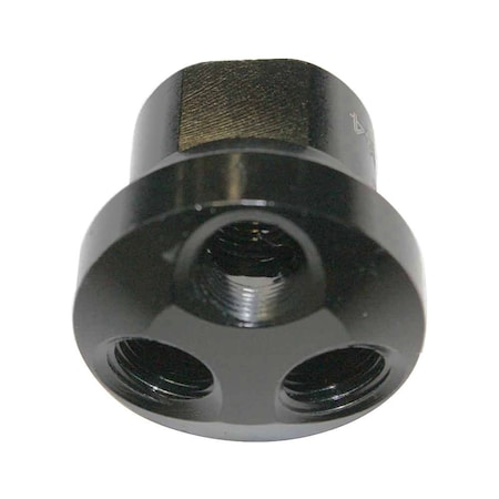 Aluminum Round Manifold - 3 Way Outlet 1/4 Inch NPT Female MPN:FPM44