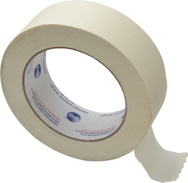 Masking Tape: 38 mm Wide, 60 yd Long, 5 mil Thick, White MPN:PG500.17