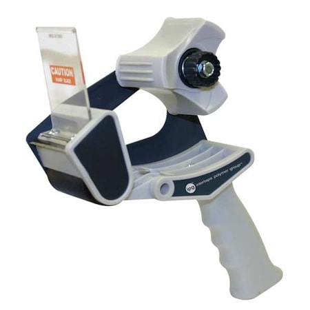 Hand And Desk Dispensers, 2 in Max. Tape Width. 5 1/2 in Tape Core Dia, Pistol, Plastic, Blue MPN:1969