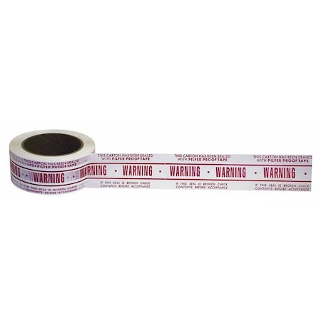 Tape, 321CP Clear 48mmX100M PRT Warn, PK36 MPN:321