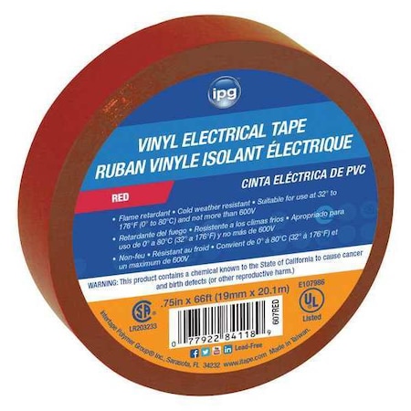 Electrical Red .75X60 Plan, Pk120 MPN:85832