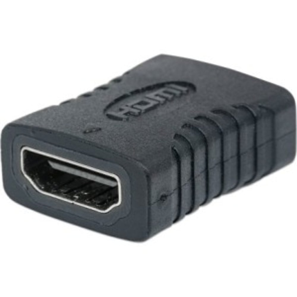 Manhattan HDMI Coupler, 4K@60Hz (Premium High Speed), Female to Female, Straight Connection, Black MPN:353465