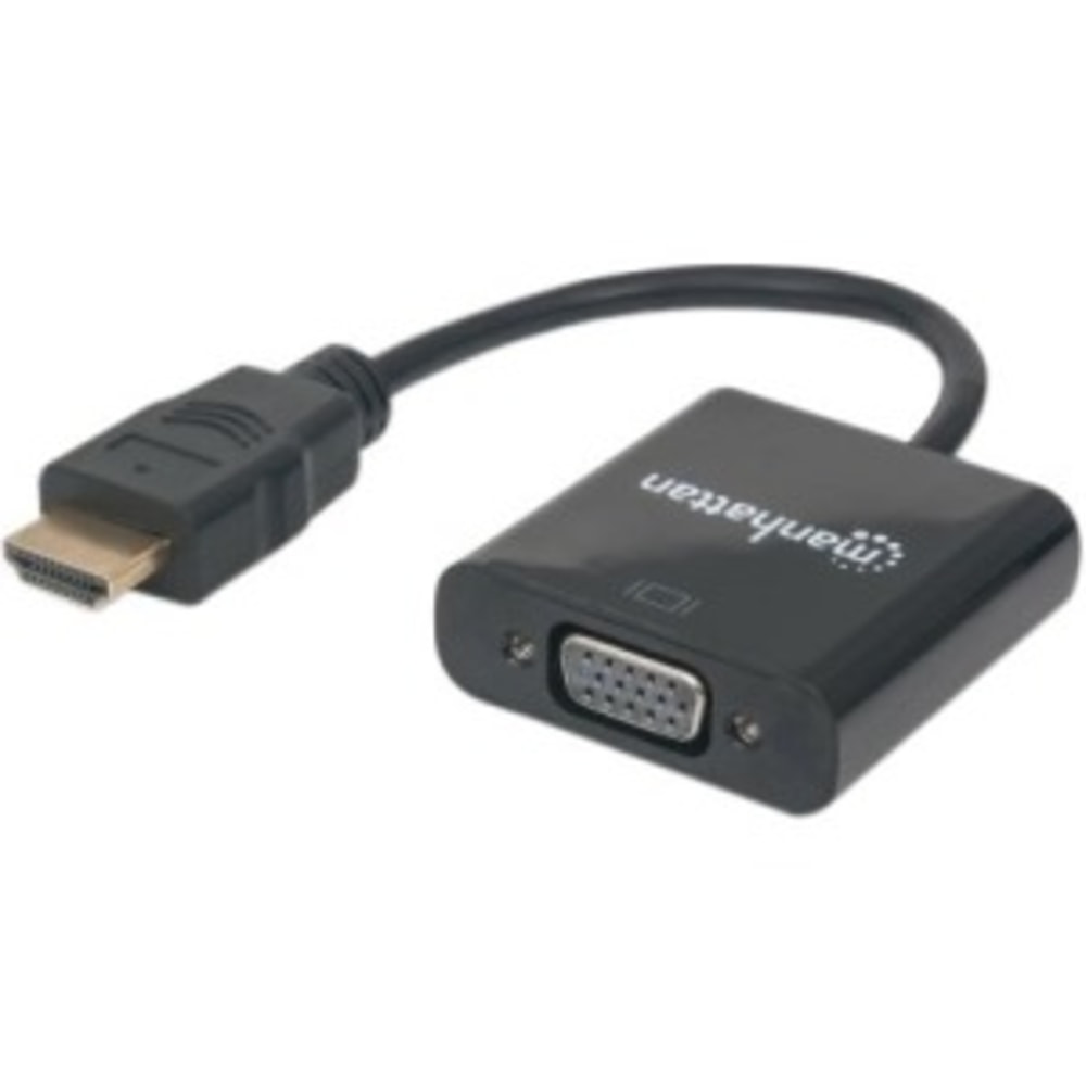 Manhattan HDMI Male To VGA Female Converter, 4ft, Black, 151467 MPN:151467