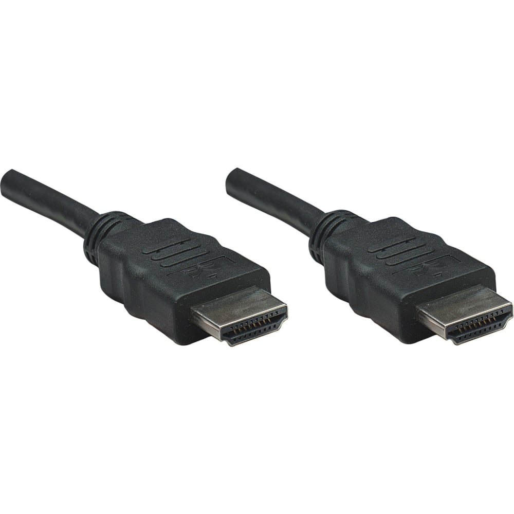 Manhattan High-Speed HDMI Cable, 10', Black MPN:306126