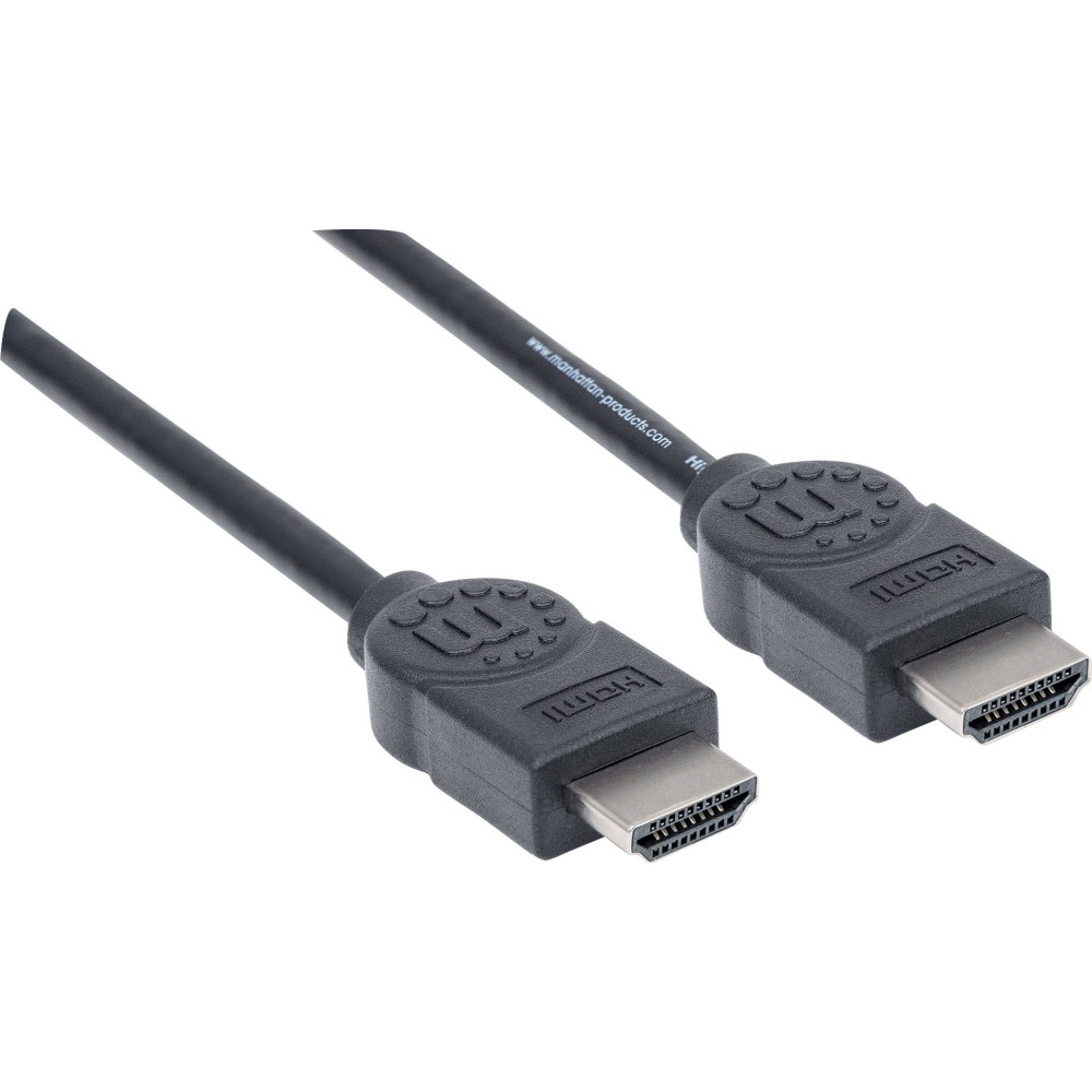 Manhattan HDMI Cable with Ethernet, 4K@30Hz (High Speed), 5m, Male to Male, Black MPN:323239
