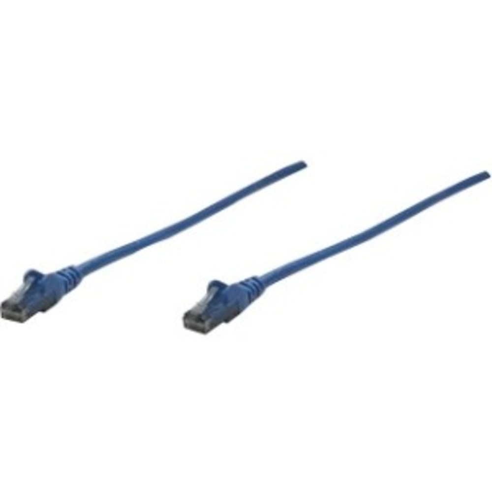 Intellinet Network Patch Cable, Cat6, 2m, Blue, CCA, U/UTP, PVC, RJ45, Gold Plated Contacts, Snagless, Booted, Lifetime Warranty, Polybag - 342599 MPN:342599