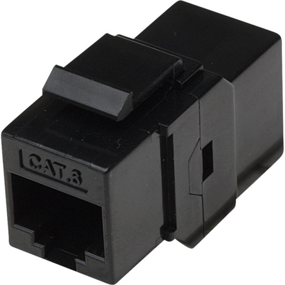 Intellinet Cat6 Inline Coupler, Keystone Type - Network coupler - RJ-45 (F) to RJ-45 (F) - CAT 6 - black MPN:504898
