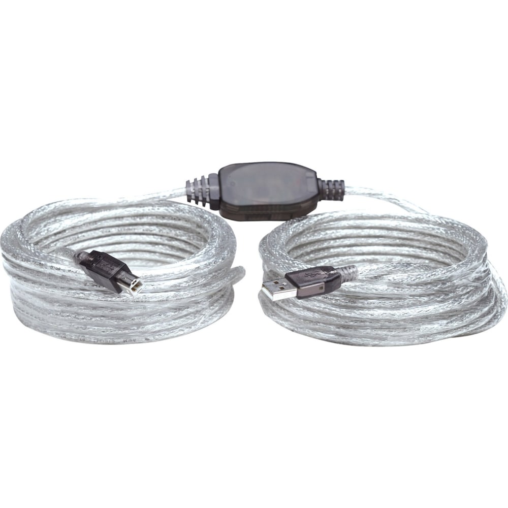 Manhattan Hi-Speed A Male/B Male USB Active Cable, 36ft MPN:510424