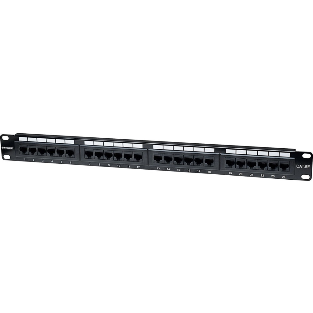 Intellinet 24-Port Cat5e UTP Patch Panel MPN:513555