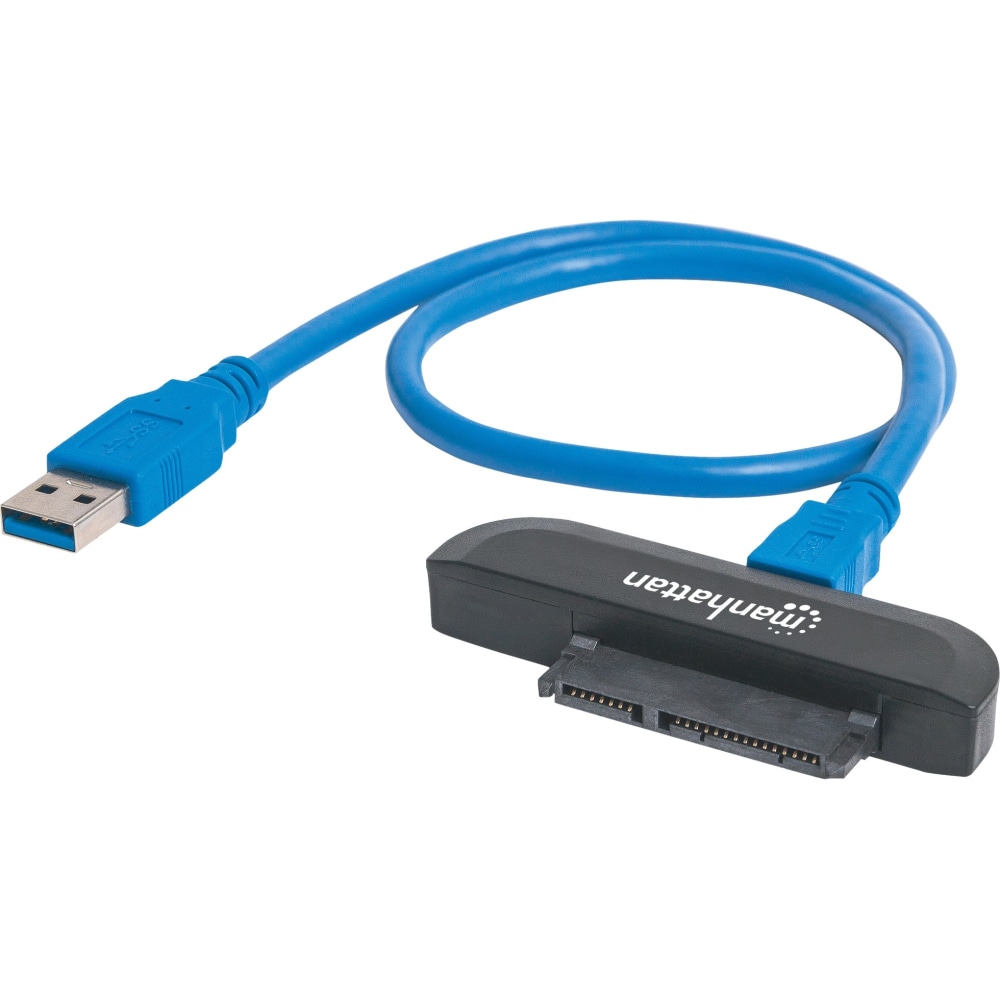 Manhattan USB-A to SATA 2.5in Adapter Cable, 42cm, Male to Male, 5 Gbps (USB 3.2 Gen1 aka USB 3.0), Supports 4 - 130424 MPN:130424