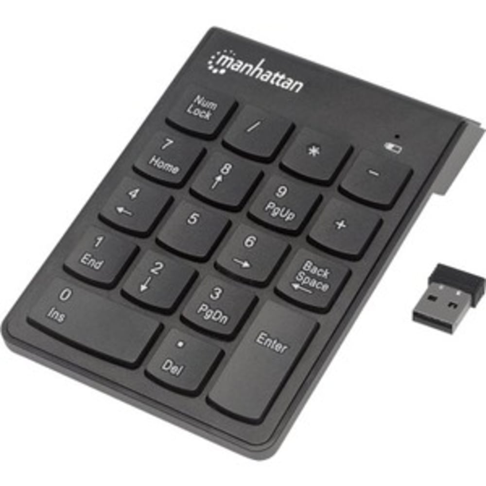 Manhattan 18-Key Numeric Wireless Keypad, Black, 178846 MPN:178846