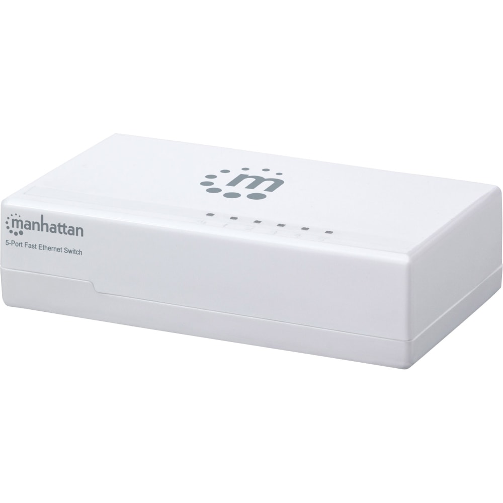 Manhattan 5-Port 10/100 Desktop Switch, Plastic Housing, 560672 MPN:560672