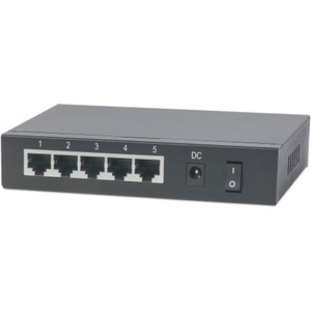 Intellinet Network Solutions PoE-Powered 5-Port (4 x PSE PoE Ports, 1 x PD PoE Port) Gigabit Switch with PoE Passthrough, 68 Watt Power Budget with AC/26 Watt Power Budget with PD Port, Desktop - IEEE 802.3at/af Power-over-Ethernet (PoE+/PoE) MPN:561082
