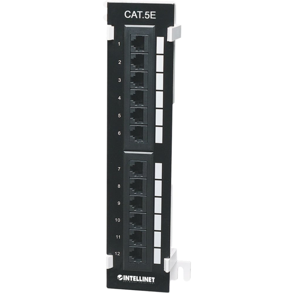Intellinet 12-Port Cat5e UTP Patch Panel MPN:162470