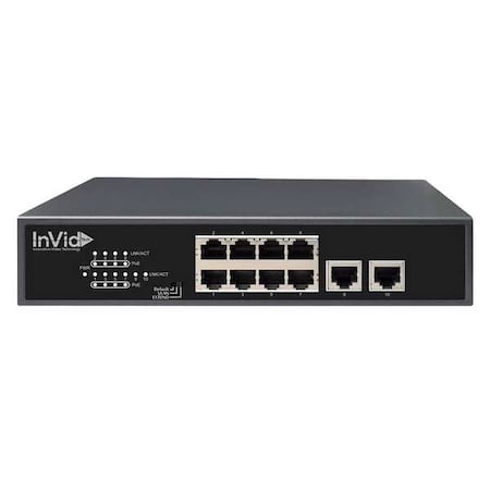 POE Switch, 48V, Metal MPN:VIS-LRPOE8-2A