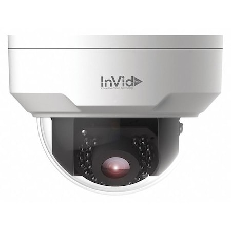 IP Camera, Miniature Dome, 4MP HD Res., Wht MPN:VIS-P4DRIR28