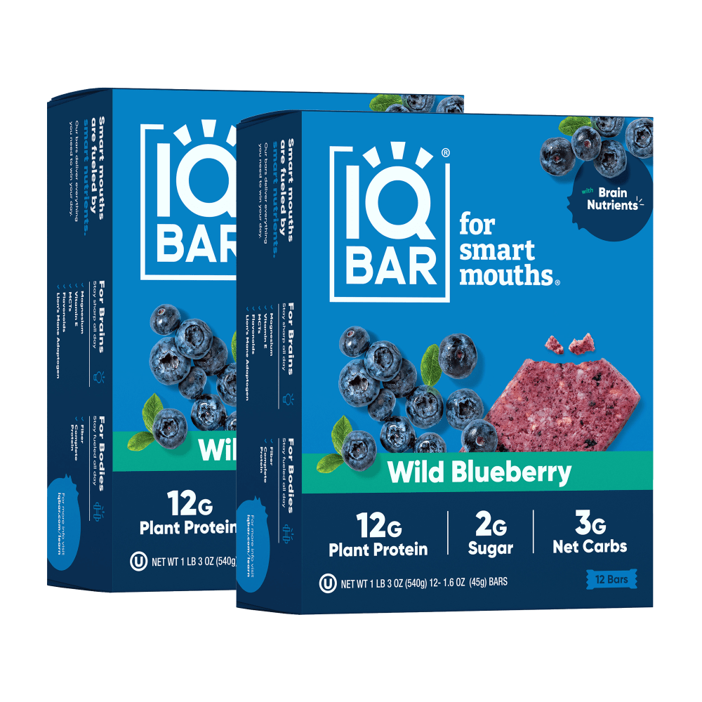 IQ BAR Wild Blueberry Bars 24 1.6 oz MPN:IQ-5415-2S