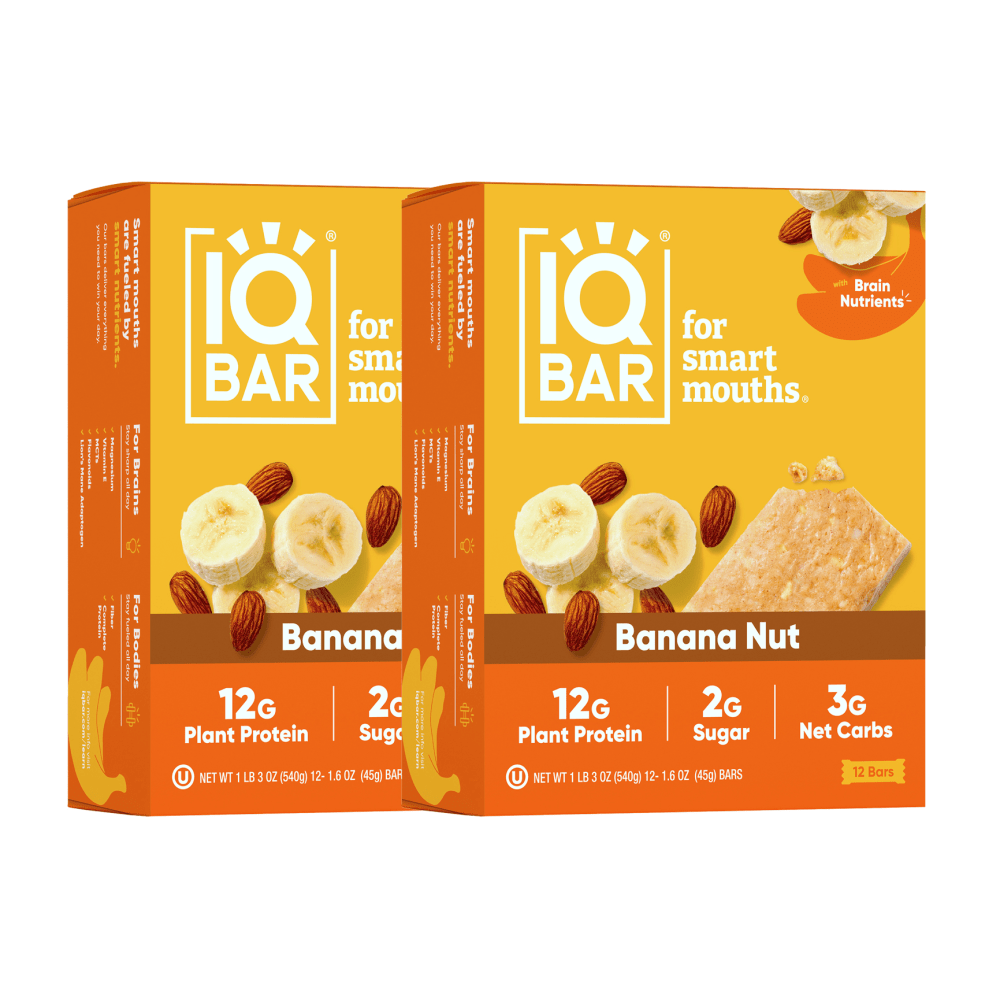 IQ BAR Banana Nut Bars 24 1.6 oz MPN:IQ-5418-2S