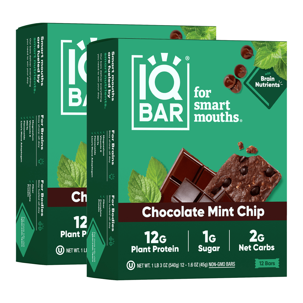 IQ BAR Chocolate Mint Chip Bars 24 1.6 oz MPN:IQ-5469-2S