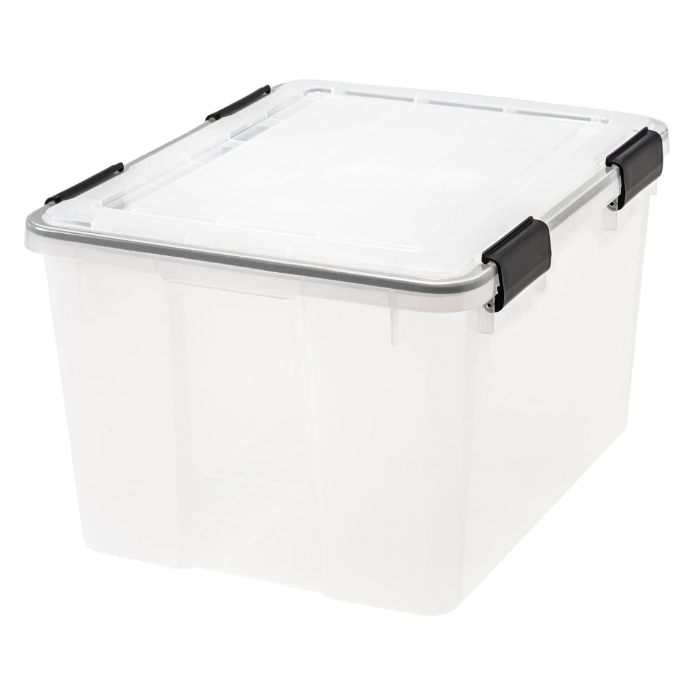 IRIS Weathertight Storage Container, 46 Quarts, 11 4/5in x 15 4/5in x 19 7/10in, Clear (Min Order Qty 3) MPN:110450