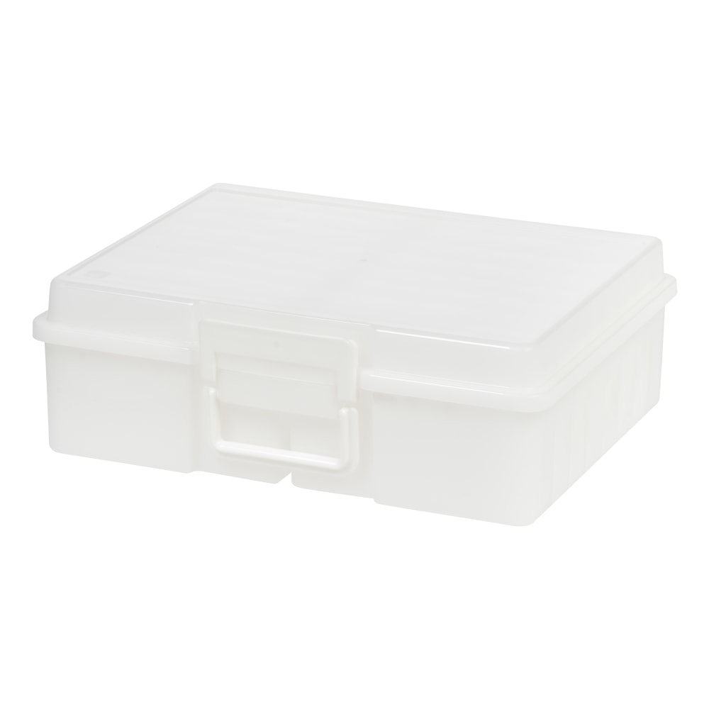 IRIS Extra-Large Craft Keeper For 4in x 6in Photo And Embellishment Cases, 12-1/16in x 15in x 5-1/16in, Clear MPN:215626