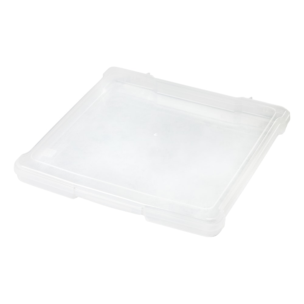 IRIS Slim Portable Project Cases, 14-1/3in x 14-1/4in x 1-5/8in, Clear, Pack Of 10 Cases MPN:585460