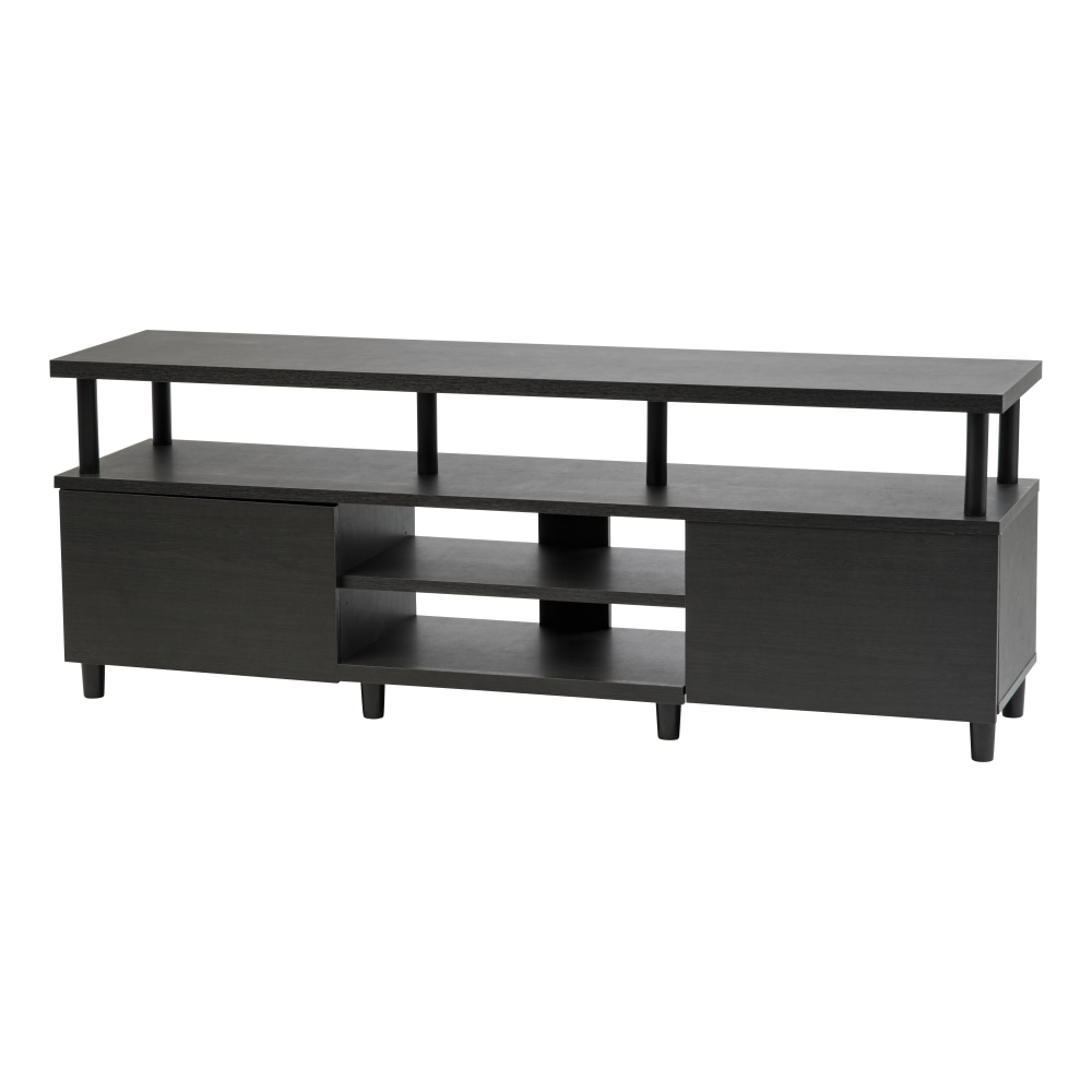 IRIS TV Stand For 70in TVs, 23-1/4inH x 63inW x 15-5/16inD, Black MPN:596506
