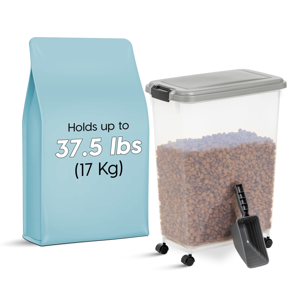 Iris Airtight Container, 47 Qt, Gray MPN:301045