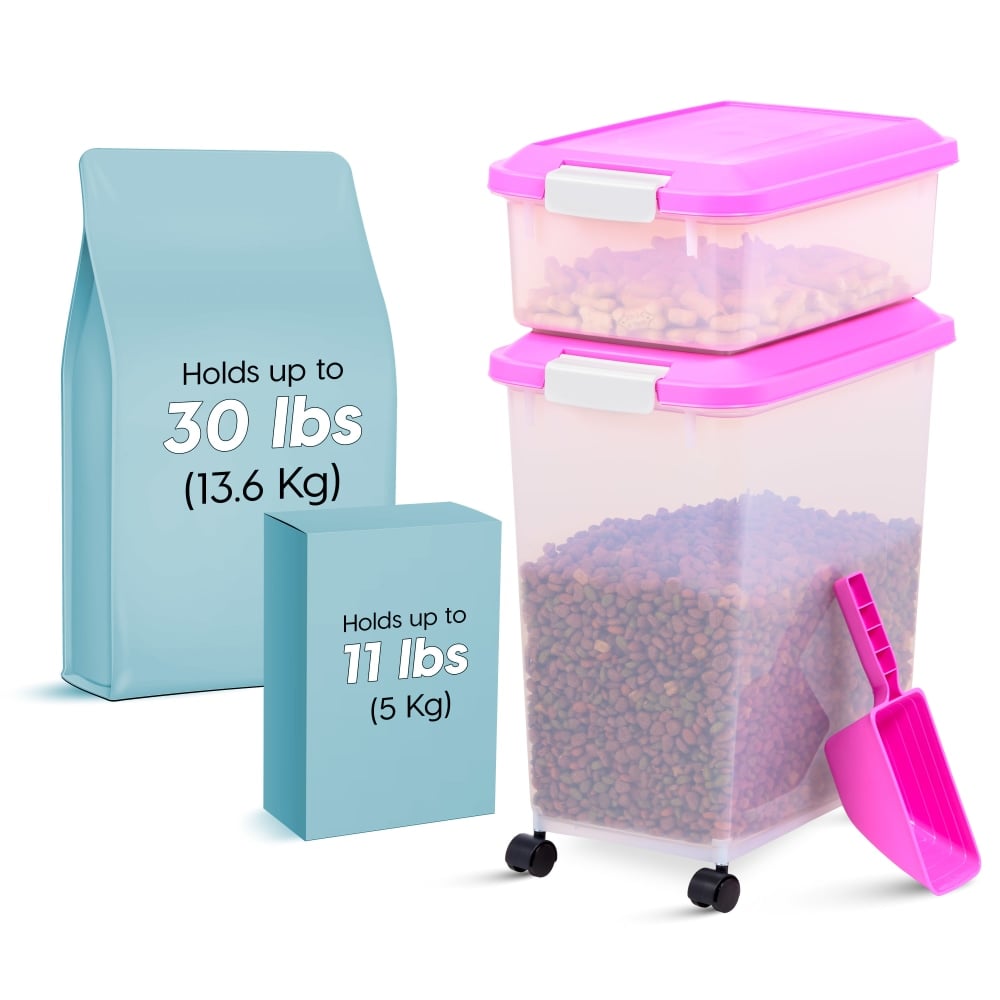 Iris Airtight Container, 60 Qt, Pink MPN:301122